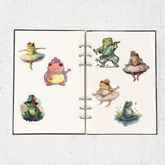 50pcs Frog Love Doodle Stickers Waterproof Decals DIY Guitar Luggage Decoration