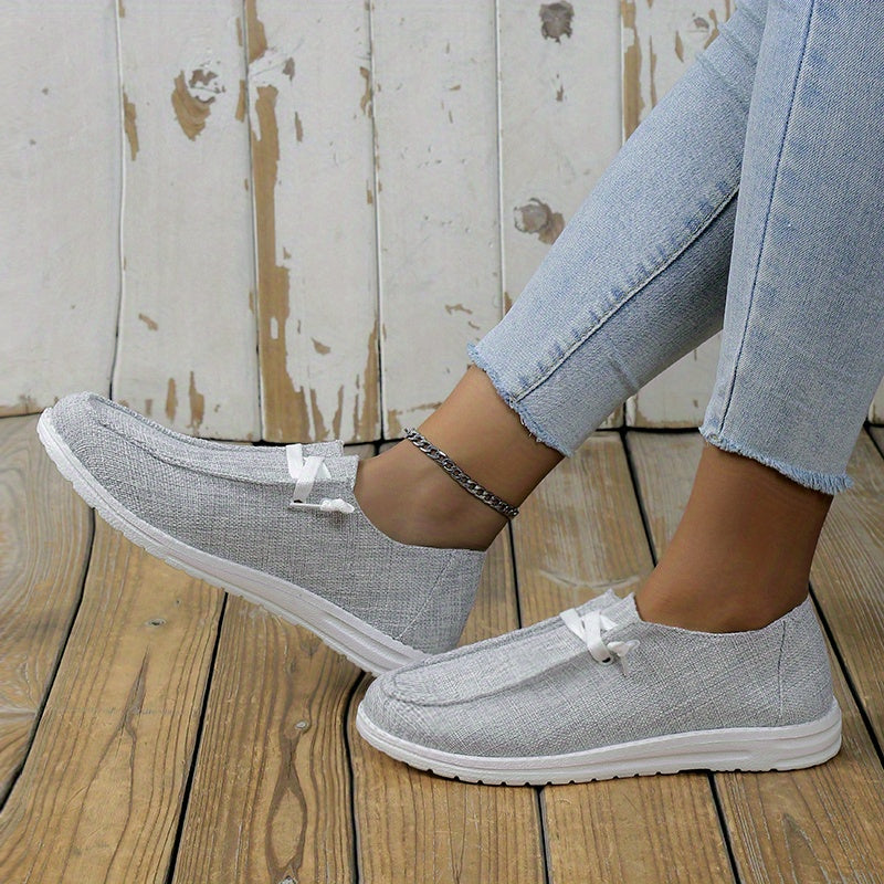 Women's Canvas Low Top Lace Up Shoes Lightweight