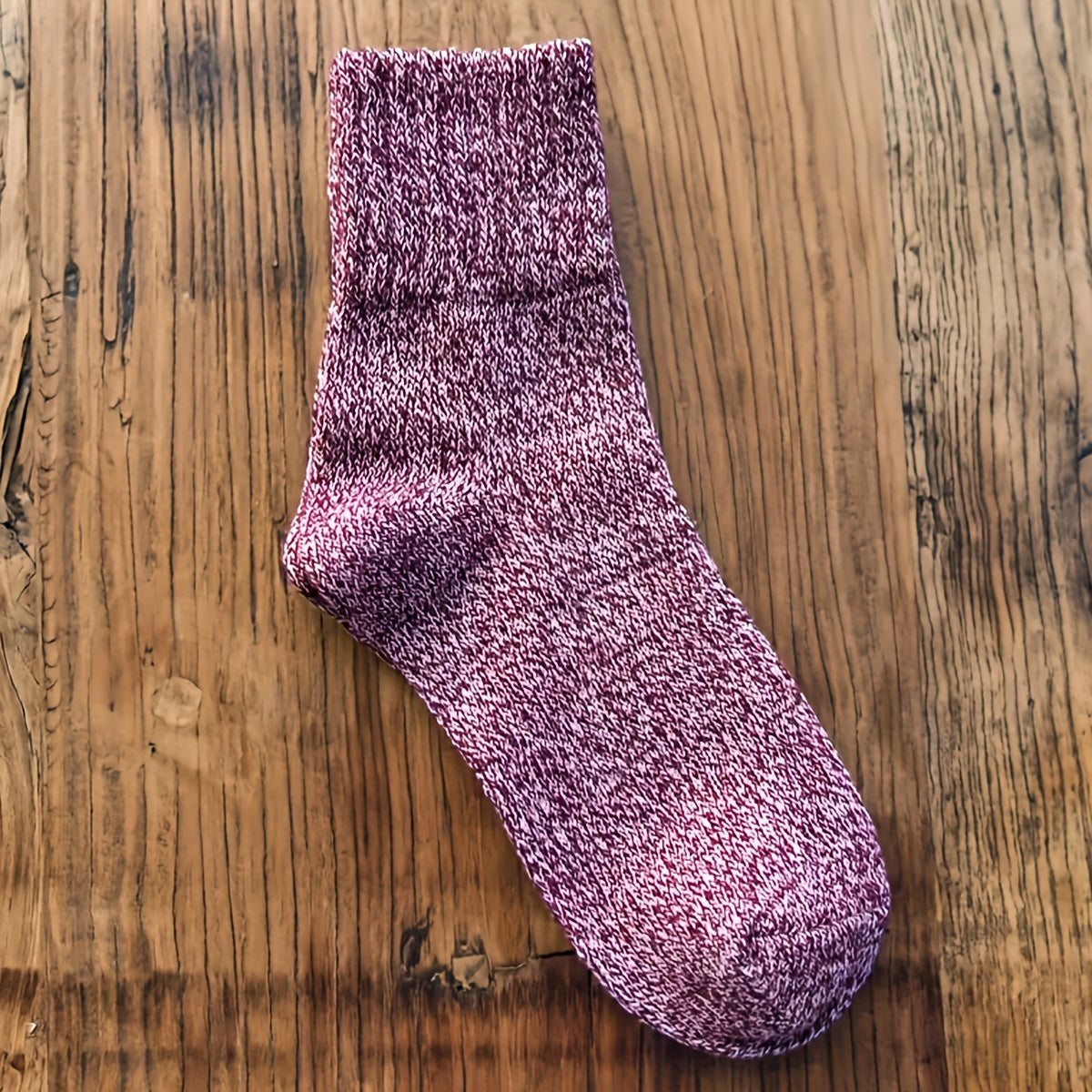 Solid Print Women's Mid Tube Socks