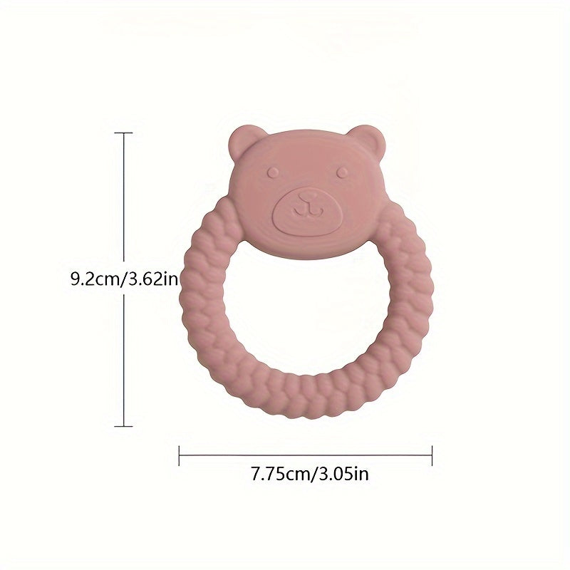 Colorful Silicone Bear Teething Toy for Babies