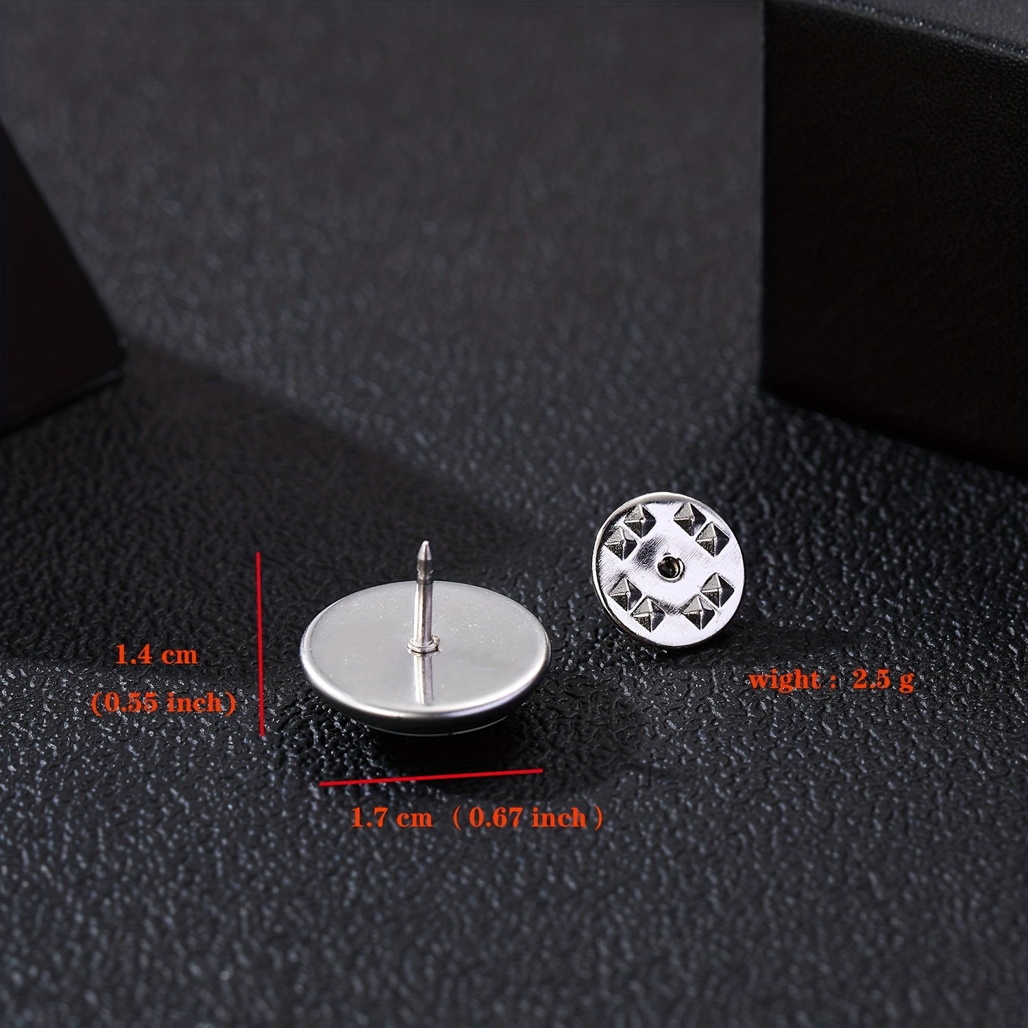 Peace Sign Collar Pin Brooch Round Lapel Pin Stainless Steel Button Buckle Pin