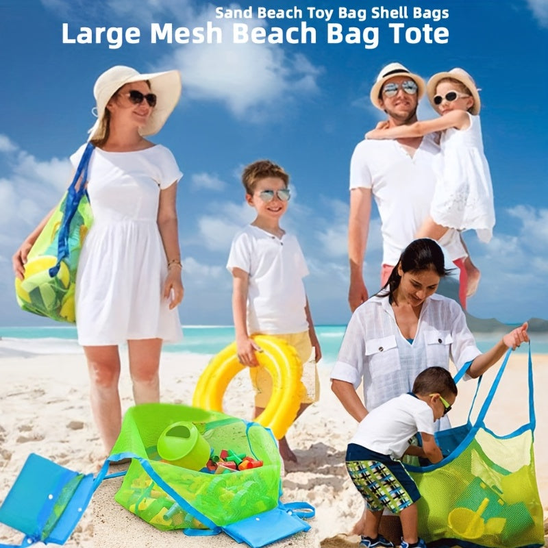 Kids Beach Sand Toy Bag - Storage Bag for Sand Toys, Swimming Pool, Bath Toys