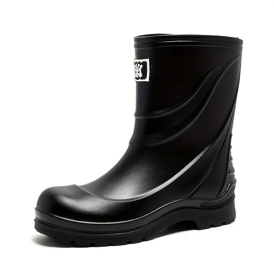 Waterproof Slip Resistant Durable Medium Calf Women's Rain Boots