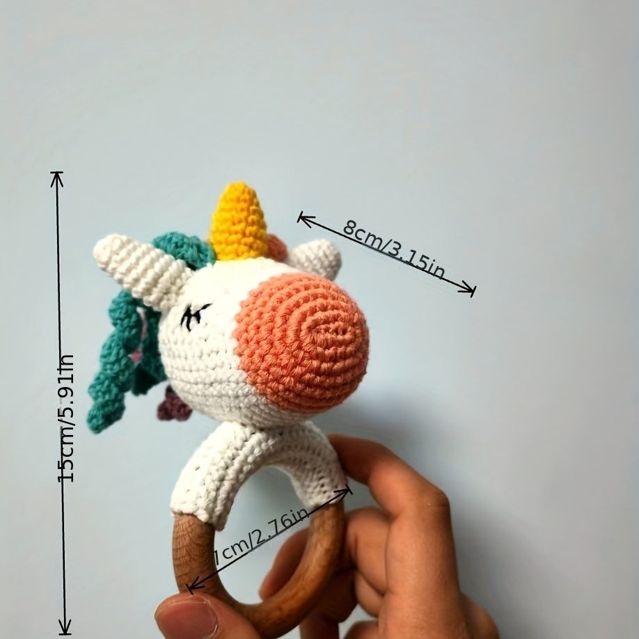 Little Unicorn Bracelet Rattles Doll Ideal Gift for 0-3 Year Olds