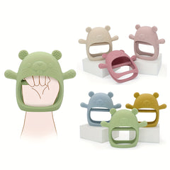 1pc Bear Shaped Silicone Teether for Youngsters Mixed Colors