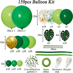 Jungle Balloon Ring Arch Set in Deep Green Fruit Green Balloon Decor