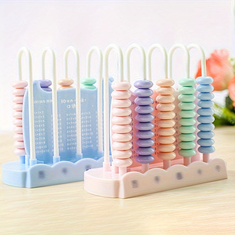 Pink 10,000 Bit Abacus for Beginners - Educational Math Learning Tool