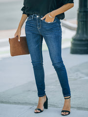  Washed High Stretch Skinny Jeans
