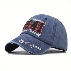 Embroidered Washed Baseball Cap Vintage Skateboard Cap Sun Hat