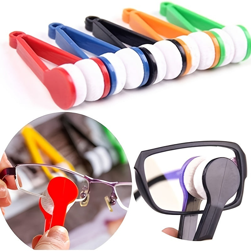 5pcs Men's Casual Mini Microfiber Glasses Cleaning Clips