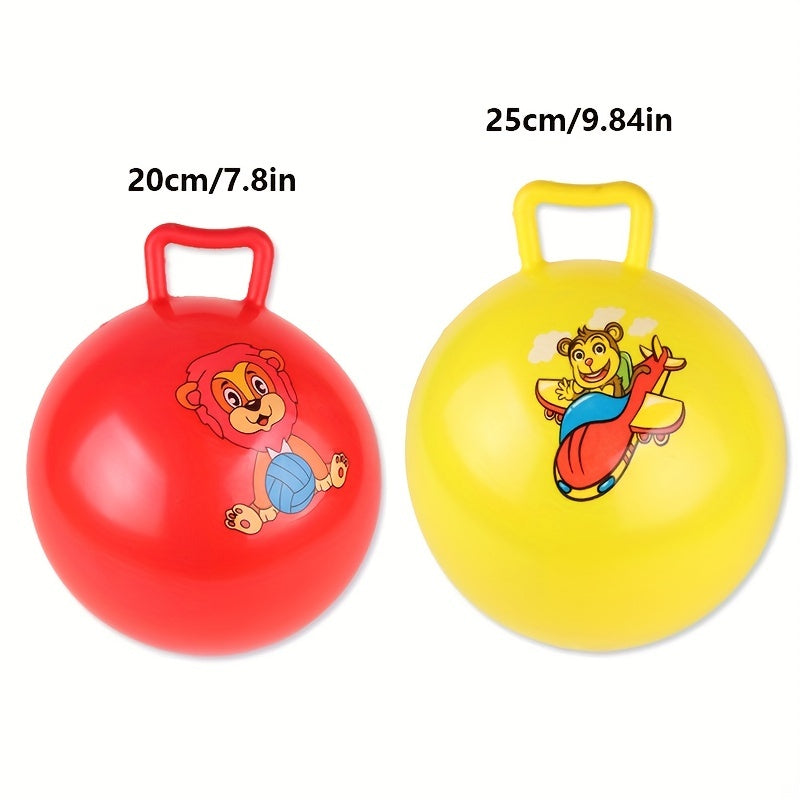 Jump Bounce Ball with Handle Toddler Toy Kids Ball Handle Party Ride & Bounce