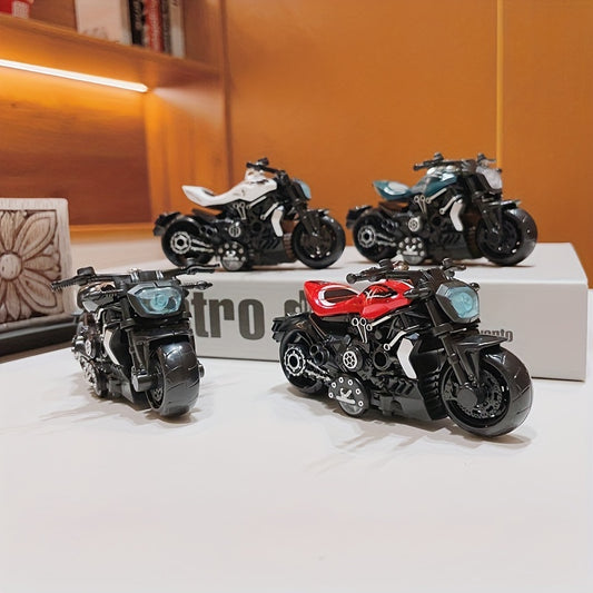 Creative Motorcycle Toy Model Keychain Key Ring Birthday Gift For Men
