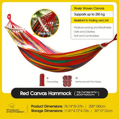 Canvas Hammock for Camping, Anti-rollover, Comfortable