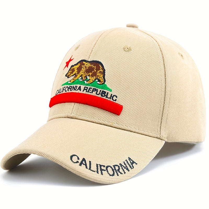 Street Canvas Baseball Cap Summer Letter Embroidery Peaked Cap