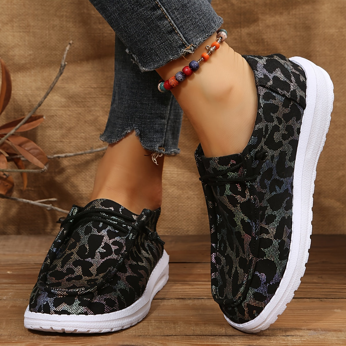 Women's Lightweight Canvas Shoes Comfy Cozy Round Toe Low Top Casual Shoes