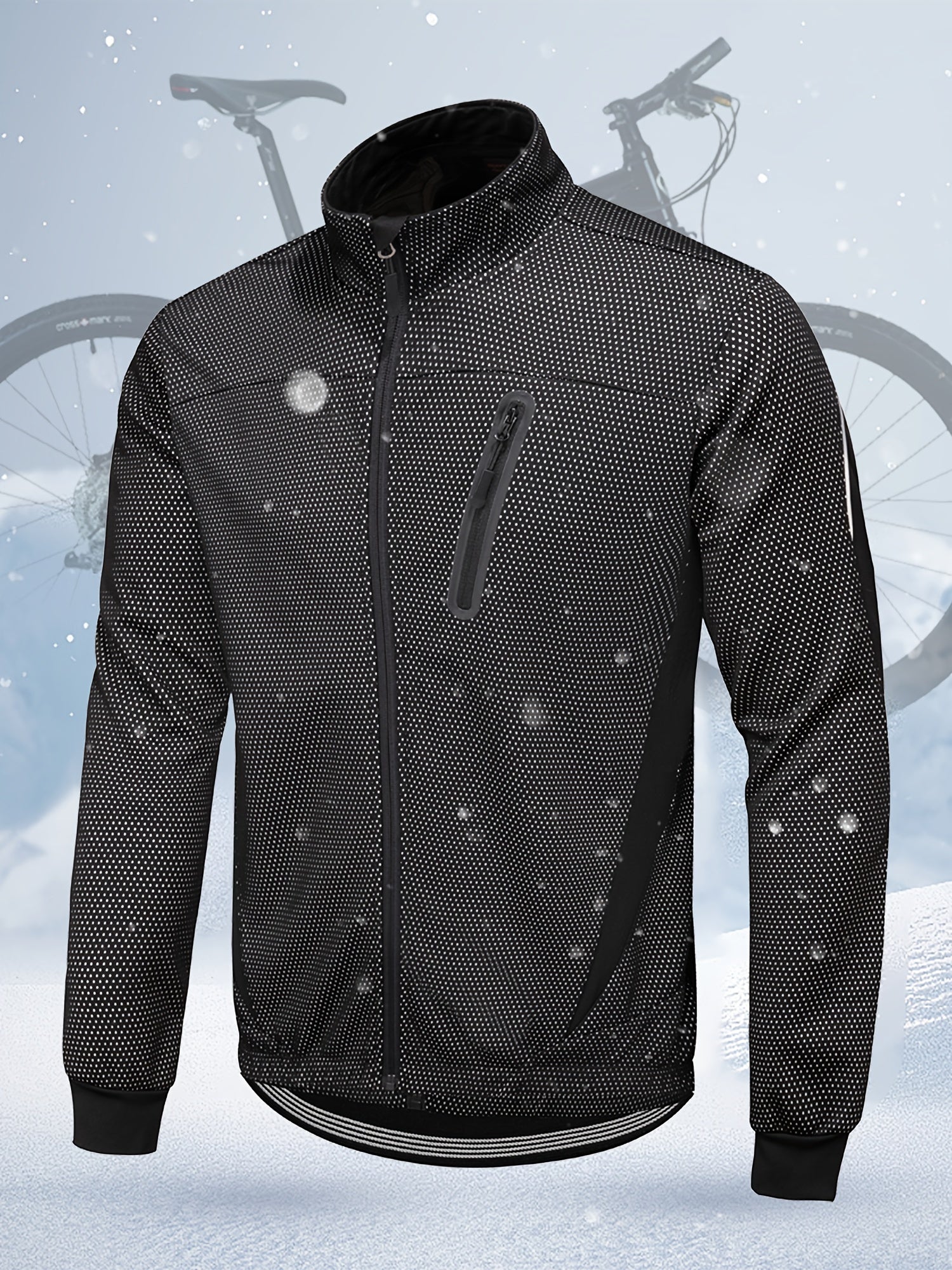 Men's Warm Waterproof Mountain Bike Riding Jacket Coat