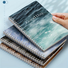 4pcs A5 Wave Star Language Coil Notebooks 60 Sheets
