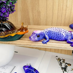 3 Pcs Animal Epoxy Mold Simulation Snail Frog Lizard Shape Silastic Mould