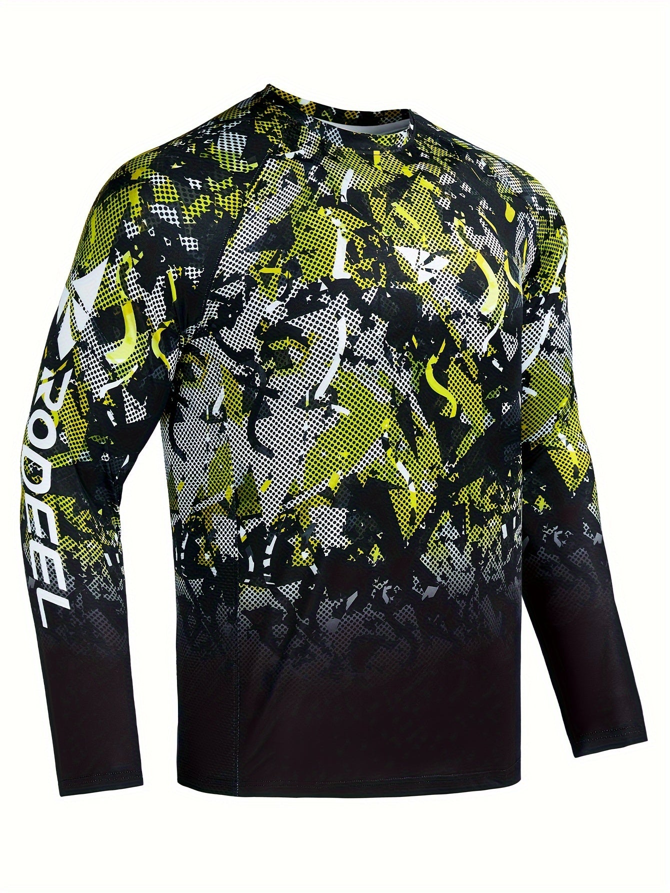 Men's Camo UPF 50 Sun Protection Shirt Long Sleeve Quick Dry