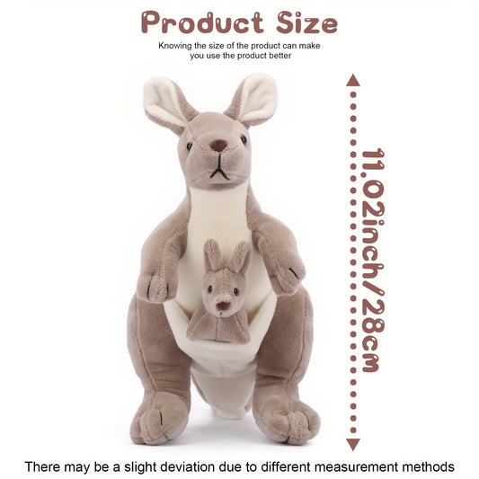 Simulation Kangaroo Plush Toy Mother and Baby Soft Stuffed Animals