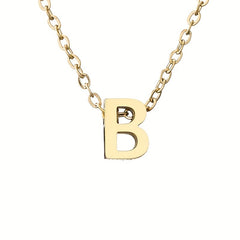26 Letters Golden Love Initial Necklace Bridesmaid Gift