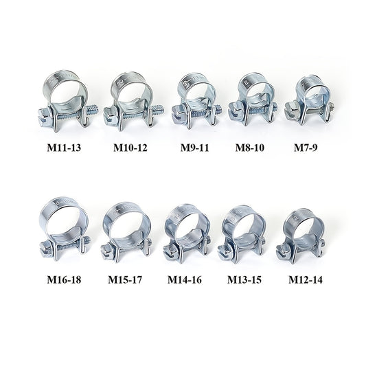 10pcs Mini Clamp 12 14mm Fuel Pipe Hose Clamp Air Hose Clamp Auto Parts