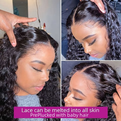 Kinky Curly T Part Lace Front Human Hair Wig