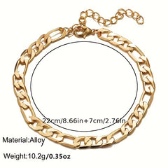 Golden Silvery Beach Anklet