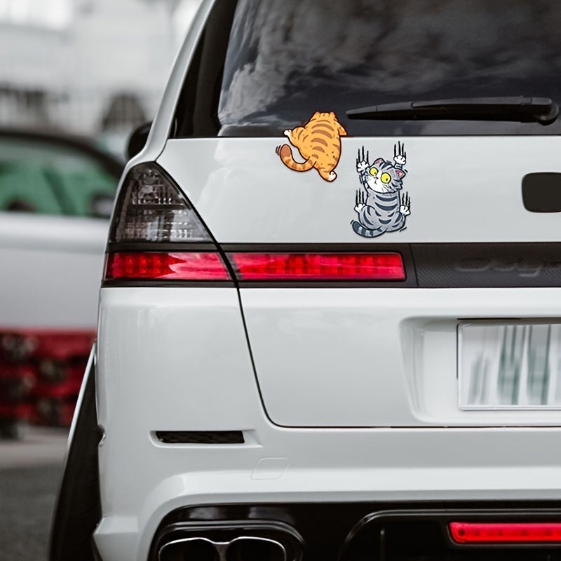 Funny Cat Cartoon Car Stickers Decals