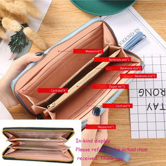 Textured PU Leather Wallet Clutch Bag for Women