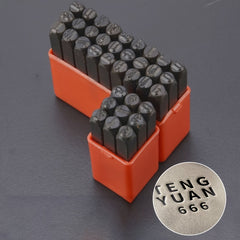 Numbers Alphabets Printing Tools Leather Carving DIY Craft Embossing Stamp