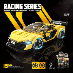 Building Blocks Racing Car Model Educational Toys For Children