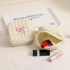 Small Makeup Bag Headphones Coin Purse Lipstick Storage Travel Organizer