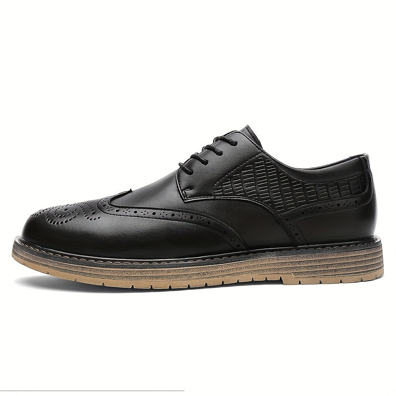 Women's Perforated Brogues Oxfords Lace Up Low Top Shoes