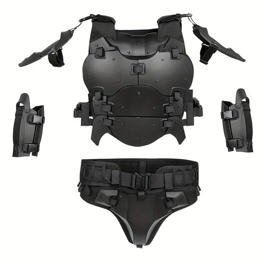 Outdoor Training Protective Vest Set with Adjustable Pads and Molle Belt