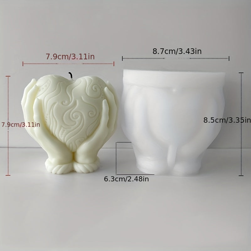 Love Silicone Soap Mold Heart Chocolate Ice Cube Mould Home Decor Wedding