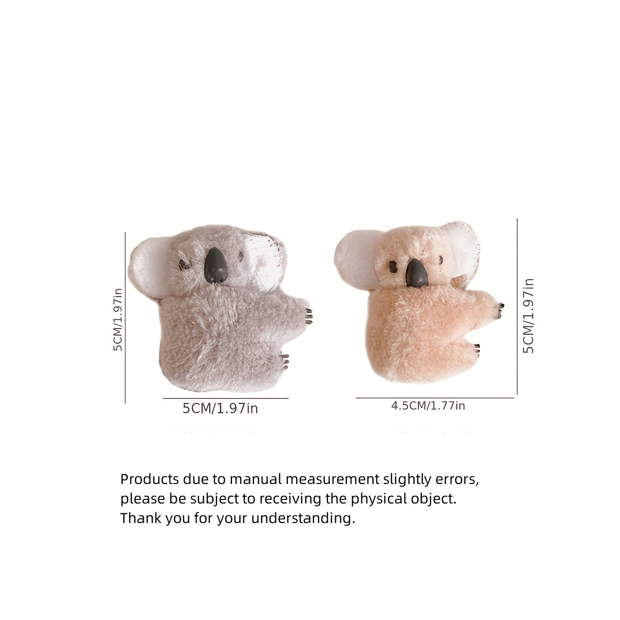 3D Plush Koala Hairpin Hair Claw for Girls