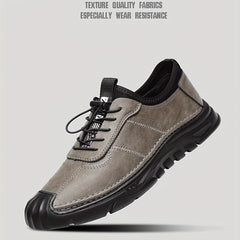 Men's Casual No Tie Sneakers Easy Clean Shoes