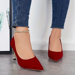 Women's Pointed Toe High Heels Slip On Stiletto Heels