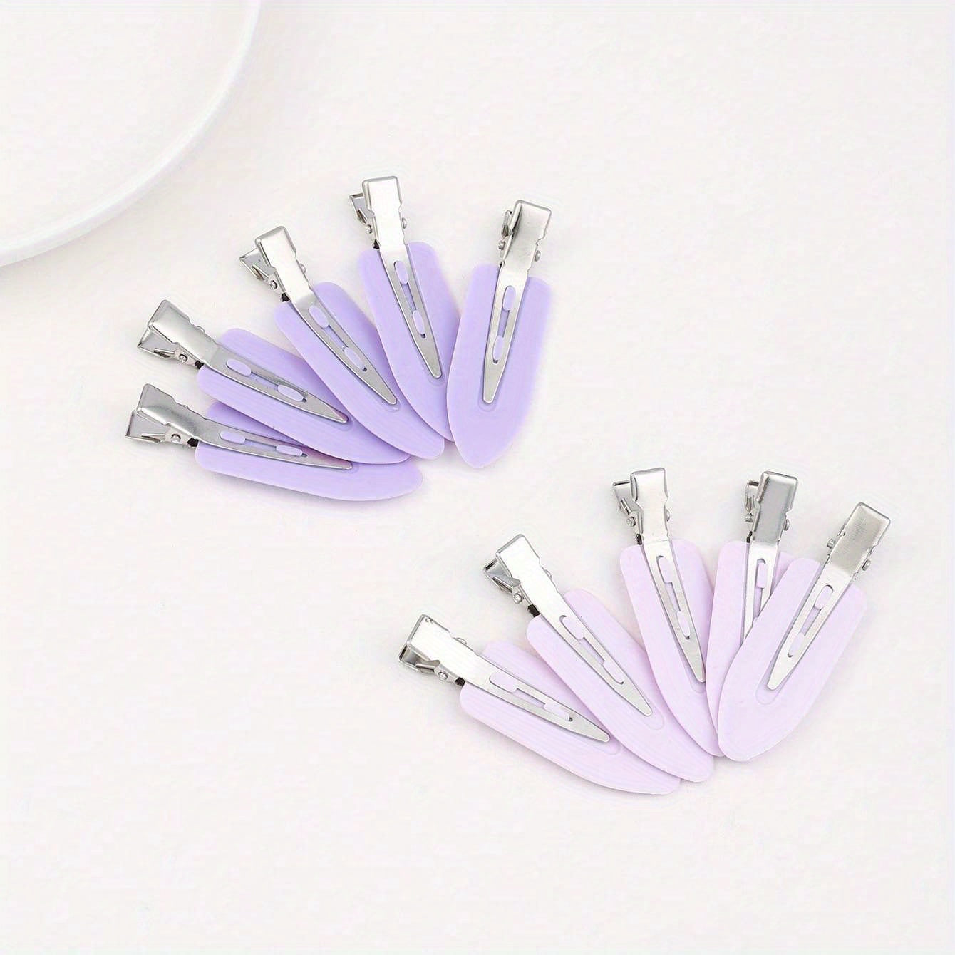10pcs Women Solid Hair Clip Snap Clip Side Clip Bangs Clip Hair Accessories