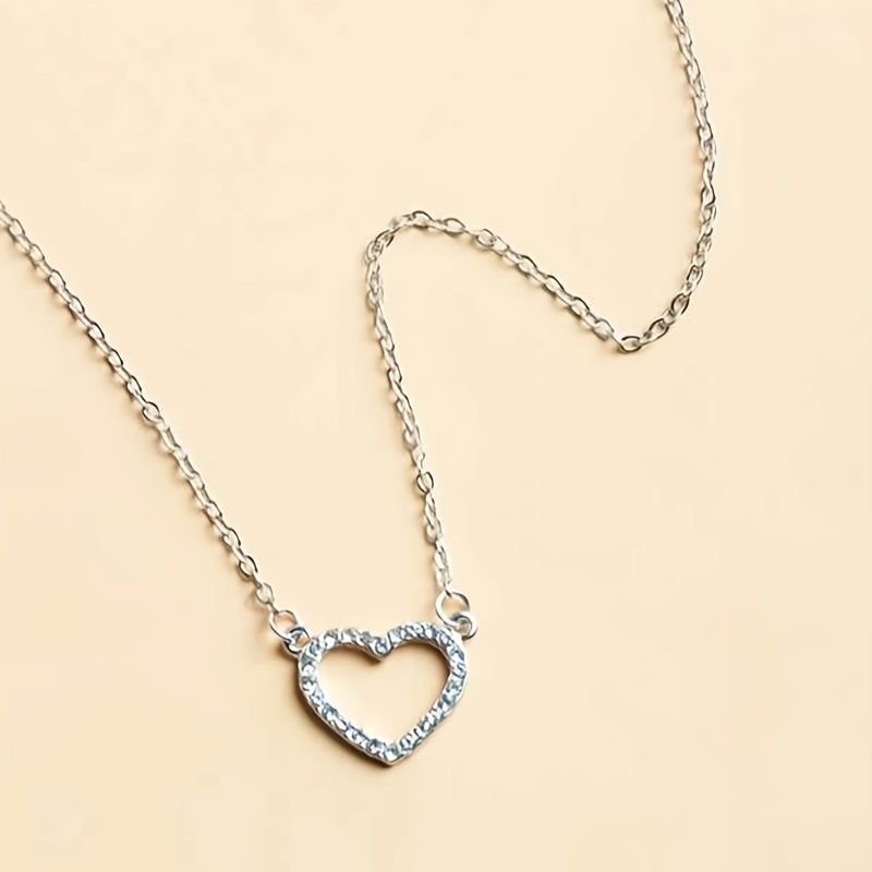 Heart Pendant Necklace Chain Wedding Anniversary Gift