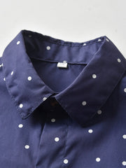 Boys' Polka Dot Print Gentleman Style Shirt