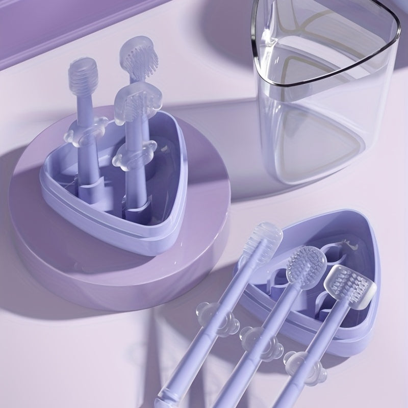 3pcs Baby Care Kit for Oral Cleaning 0-2 Years Olds