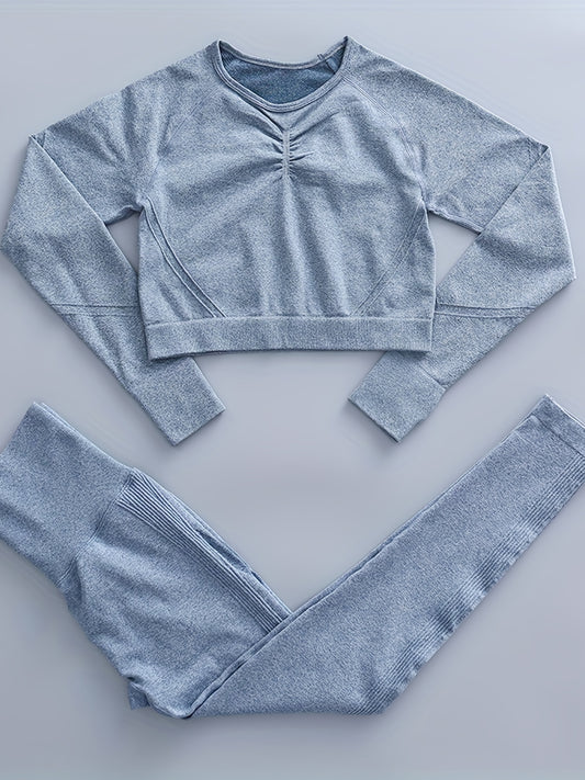 Women's Yoga Set with Butt Lift Leggings and Top