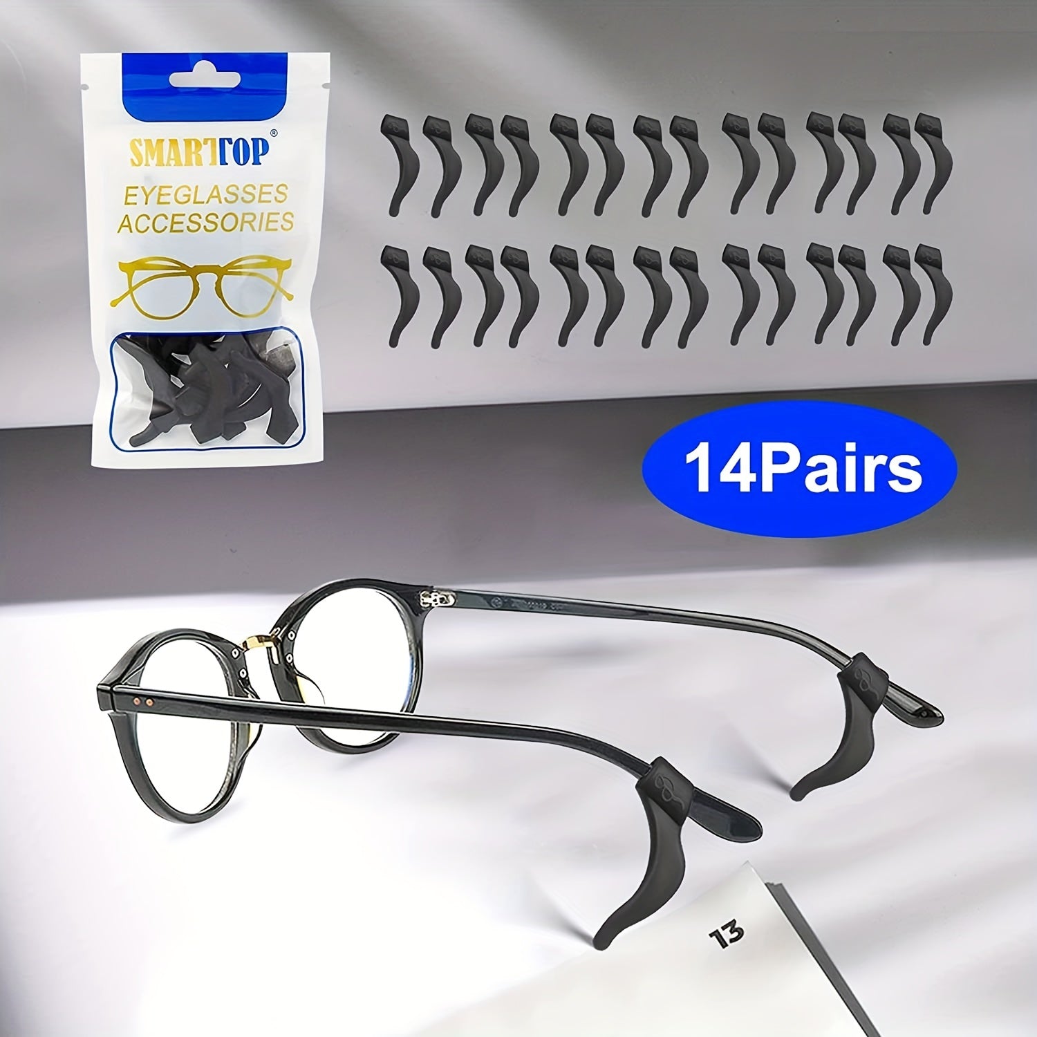 14 Pairs Anti-Slip Glasses Ear Grip Straps for Kids & Adults