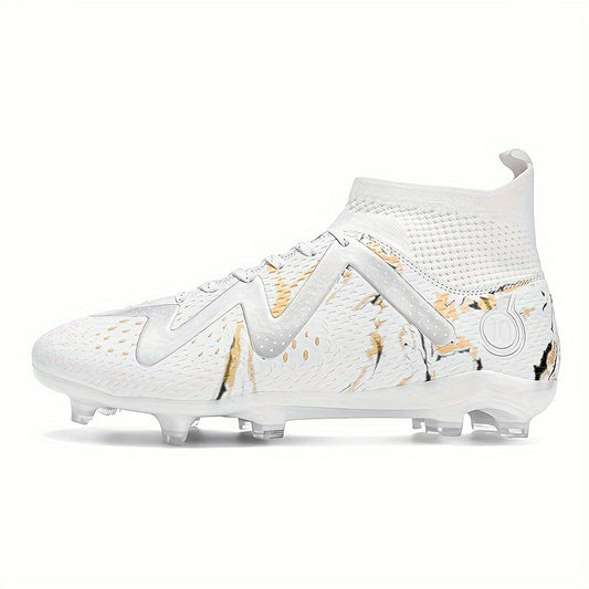 Boys High Top Football Cleat With Spikes Non Slip