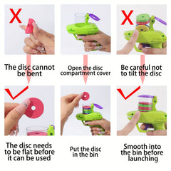 Foam Disc Launcher Shooting Game Purple