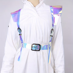 Laser Y2K PVC Harness Belt for Women