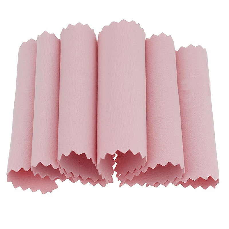 50pcs Jewelry Cleaning Cloth Silver Polishing Cleaner Microfiber for Jewelry