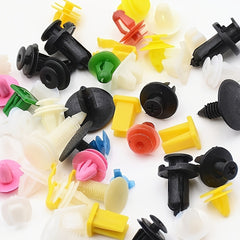 100 Pcs Car Plastic Fastener Nylon Rivets Door Nail Inner Plate